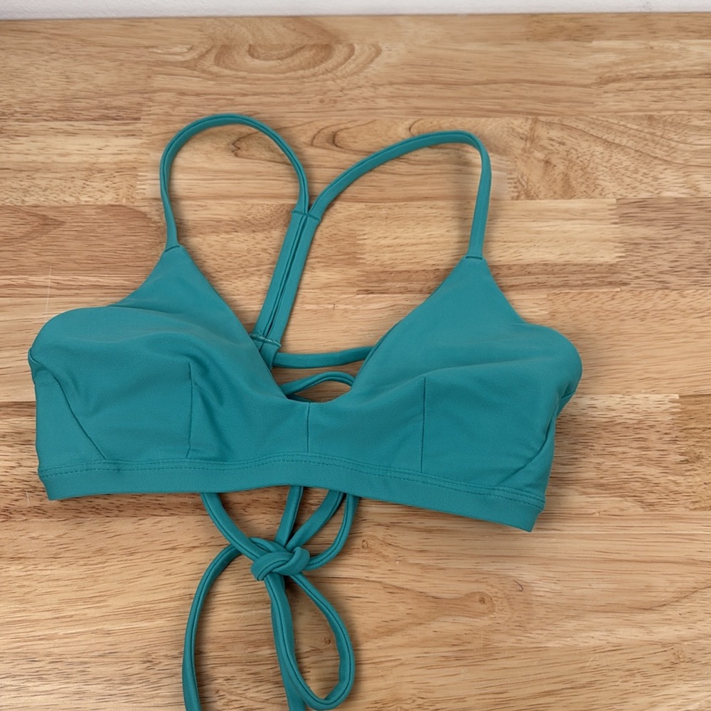 Hurley Teal Strappy Bikini Top